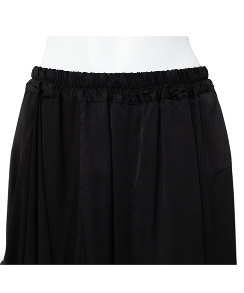 Draped Asymmetric Wide Pants